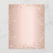 Papier Invitation à l'eucalyptus blush du budget (Dos)