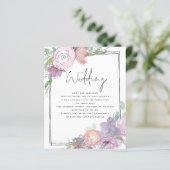 Papier Invitation à un mariage QR dans un cadre scintillé (Debout devant)