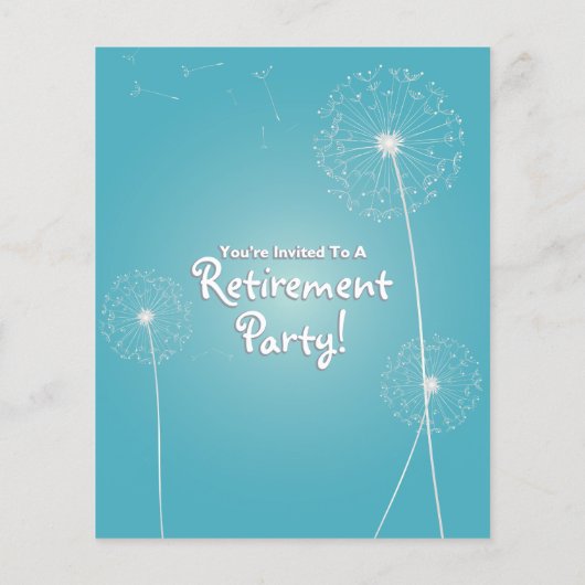 Papier Invitation à un pissenlit budgétaire (Dos)