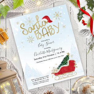 Papier Invitation à une baby shower pour budget de Noël S
