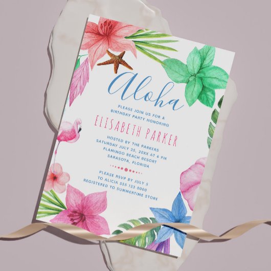 Papier Invitation à une fête d'anniversaire sur le thème