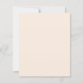 Papier Invitation à une fête de nidification pour une bab (Dos)