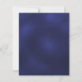 Papier Invitation à une fête de Noël avec un nœud bleu (Dos)