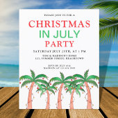 Papier Invitation à une fête de Noël en juillet à petit b
