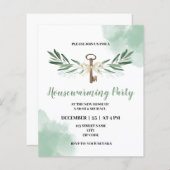 Papier Invitation à une fête de pendaison de crémaillère  (Devant / Derrière)