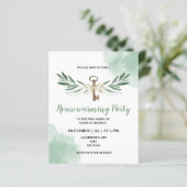 Papier Invitation à une fête de pendaison de crémaillère  (Debout devant)