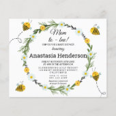 Papier Invitation au Baby shower budgétaire. (Devant)