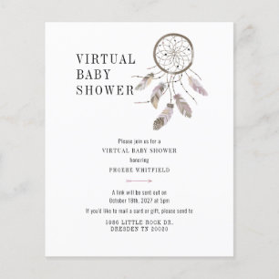 Papier Invitation au Baby shower de données de recherche