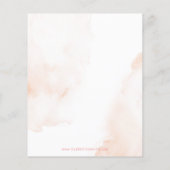 Papier Invitation au Baby shower de fille rose Citrouille (Dos)