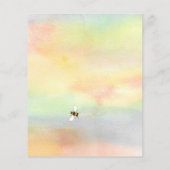 Papier Invitation au Baby shower de grand-mère à abeille (Dos)