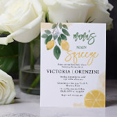 Papier Invitation au Baby shower de la légèreté principal