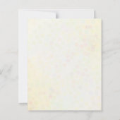 Papier Invitation au Baby shower de présentation du budge (Dos)