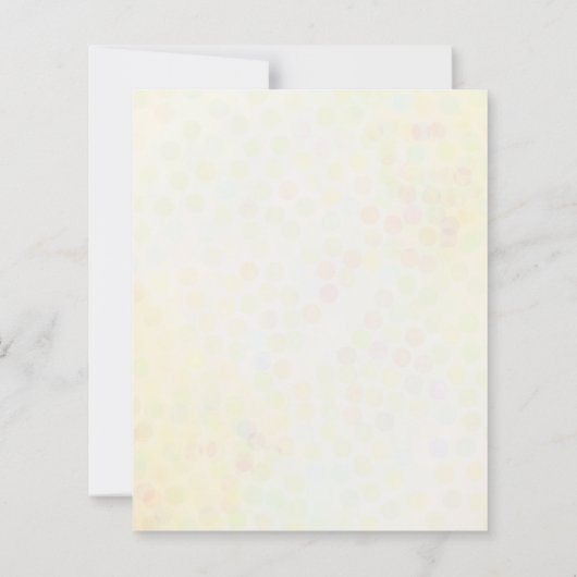 Papier Invitation au Baby shower de présentation du budge (Dos)