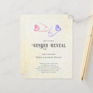 Papier Invitation au Baby shower de présentation du budge