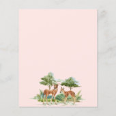 Papier Invitation au baby shower du budget des cerfs d'an (Dos)
