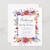 Papier Invitation au baptême budgétaire réussie (Devant / Derrière)