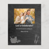 Papier Invitation au barbecue du tableau de bord de la Fê (Dos)