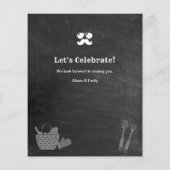 Papier Invitation au barbecue du tableau de bord de la Fê (Dos)