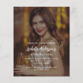 Papier Invitation au budget de la fête d'anniversaire (Devant)