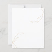 Papier Invitation au dîner de répétition Élégante BUDGET. (Dos)