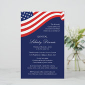 Papier Invitation au drapeau américain (Debout devant)