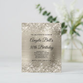 Papier Invitation au glamme à huile de platine (Debout devant)