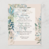 Papier Invitation au mariage avec cérémonie et réception  (Devant)