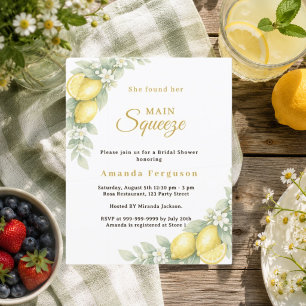 Papier Invitation au mariage de citron, fête d'été sur le