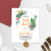 Papier Invitation Baby shower Boho Cactus Budget