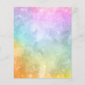 Papier Invitation Baby shower Budget Little Rainbow (Dos)