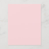 Papier Invitation Baby shower de fleurs de cerisier rose  (Dos)