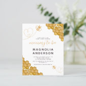 Papier Invitation Baby shower de la maman du budget (Debout devant)