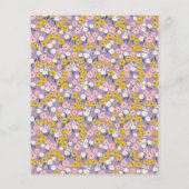 Papier Invitation Baby shower Floral de printemps violet  (Dos)