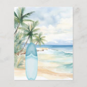 Papier Invitation Baby Shower garçon Baby sur table de su (Dos)