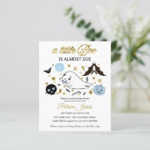 Papier Invitation Baby shower Halloween Budget fantôme (Debout devant)