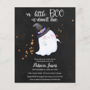 Papier Invitation Baby shower Halloween Budget fantôme