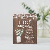 Papier INVITATION BARBECUE Eucalyptus ENGAGEMENT BUDGET I (Debout devant)