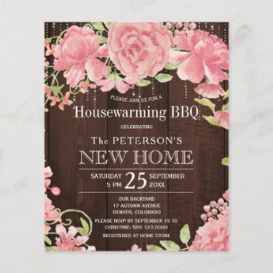 Papier Invitation barbecue pour pendaison de crémaillère 