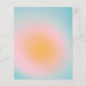 Papier Invitation Bat mitzvah de dégradé bleu Pastel Budg (Dos)