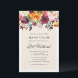 Papier Invitation Bat mitzvah des fleurs vintages d'autom<br><div class="desc">Famille d'Invitations et amis à votre événement avec cette invitation à bat mitzvah floral personnalisable. Il présente des fleurs de chute d'aquarelle et un arrière - plan assorti. Cette invitation à la bat mitzvah florale de l'automne sera parfaite pour les événements d'automne ou d'automne. Personnalisez en ajoutant vos détails. Des...</div>