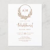 Papier Invitation Boho Bridal Shower (Devant)