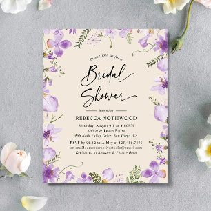 Papier Invitation Boho Purple Bridal