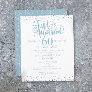 Papier Invitation Budget Mariés 60e Anniversaire de Maria