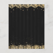 Papier Invitation Budget Roses Rouges Or Noir Sweet 16 (Dos)