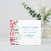 Papier Invitation budgétaire à la cérémonie du mariage. (Debout devant)