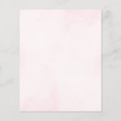 Papier Invitation budgétaire baby shower papillon floral (Dos)