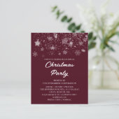 Papier Invitation budgétaire du parti Noël rouge (Debout devant)