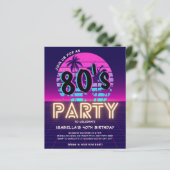 Papier Invitation budgétaire pour la fête Disco des année (Debout devant)