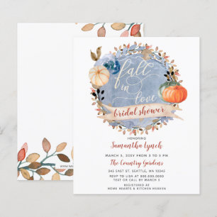 Papier Invitation Citrouille de douche nuptiale