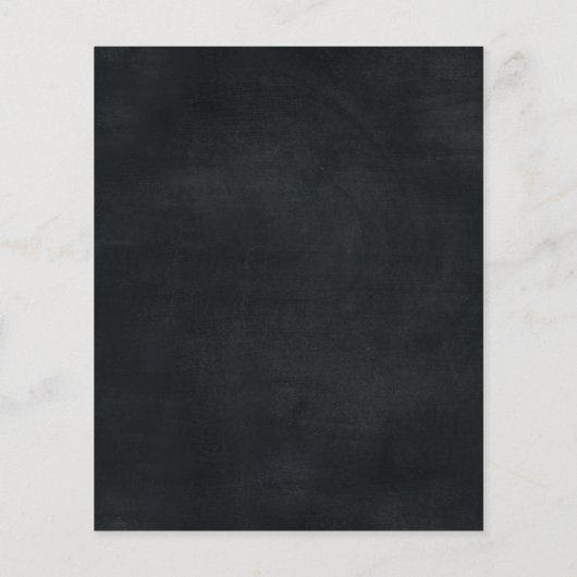 Papier Invitation d'anniversaire 16 ans Tableau Noir Bleu (Dos)